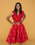 Vestido Midi Satin Elegante